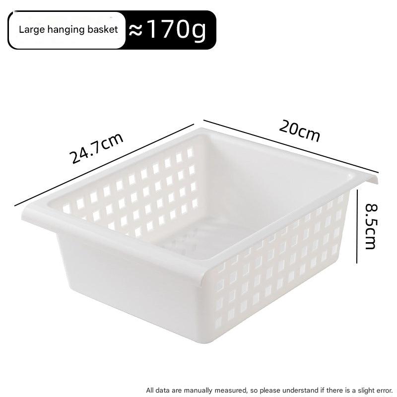 Expandable storage rack in modern kitchen