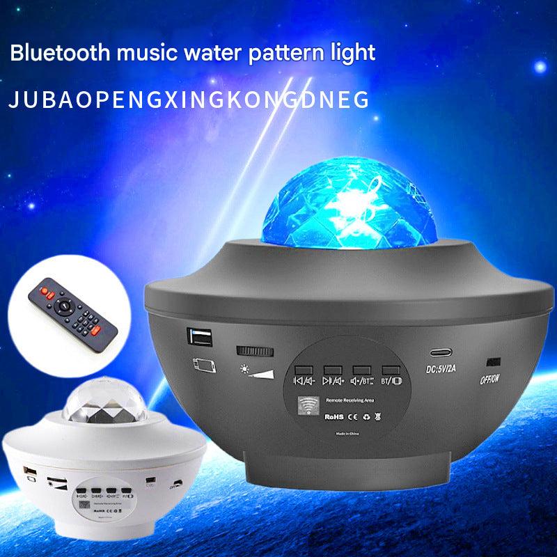 3D Fire Effect Night Light Projector with Bluetooth Speaker