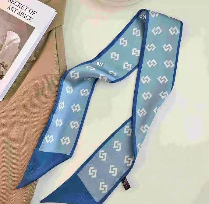 Geometric satin scarf perfect for gifts