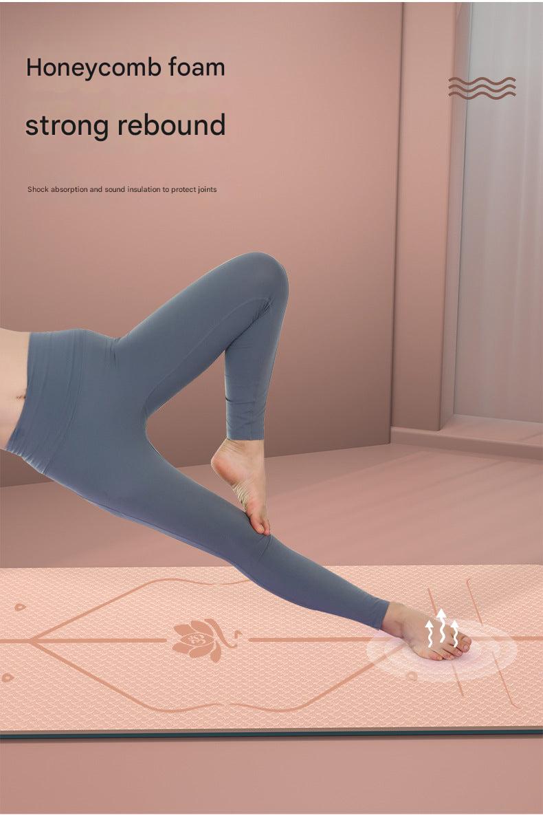 High bounce exercise mat for shock absorption