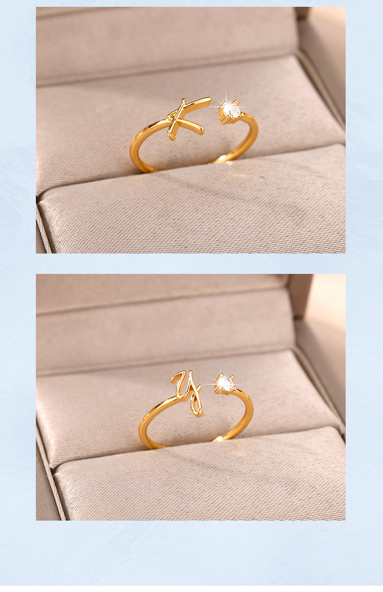 close-up of gold plated ring