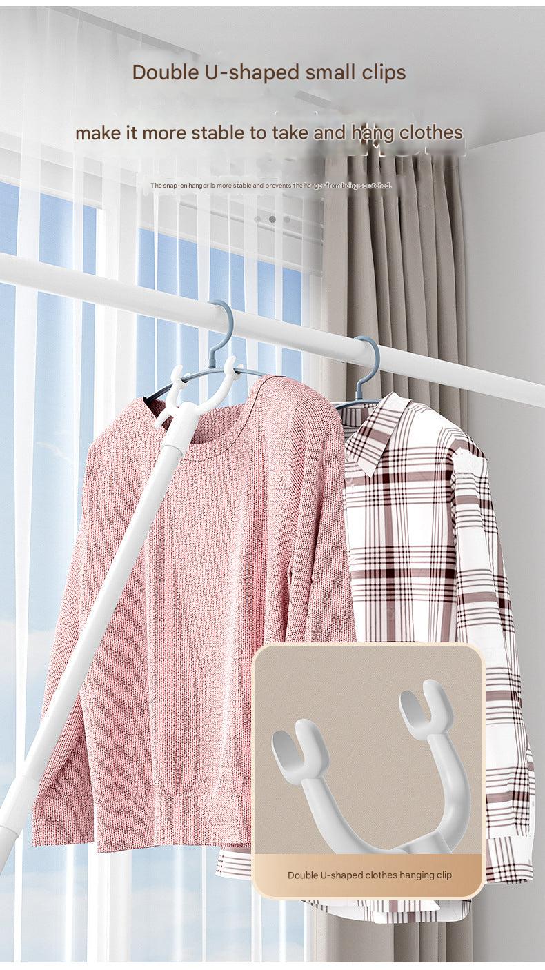 Lightweight aluminum clothes rack image 8