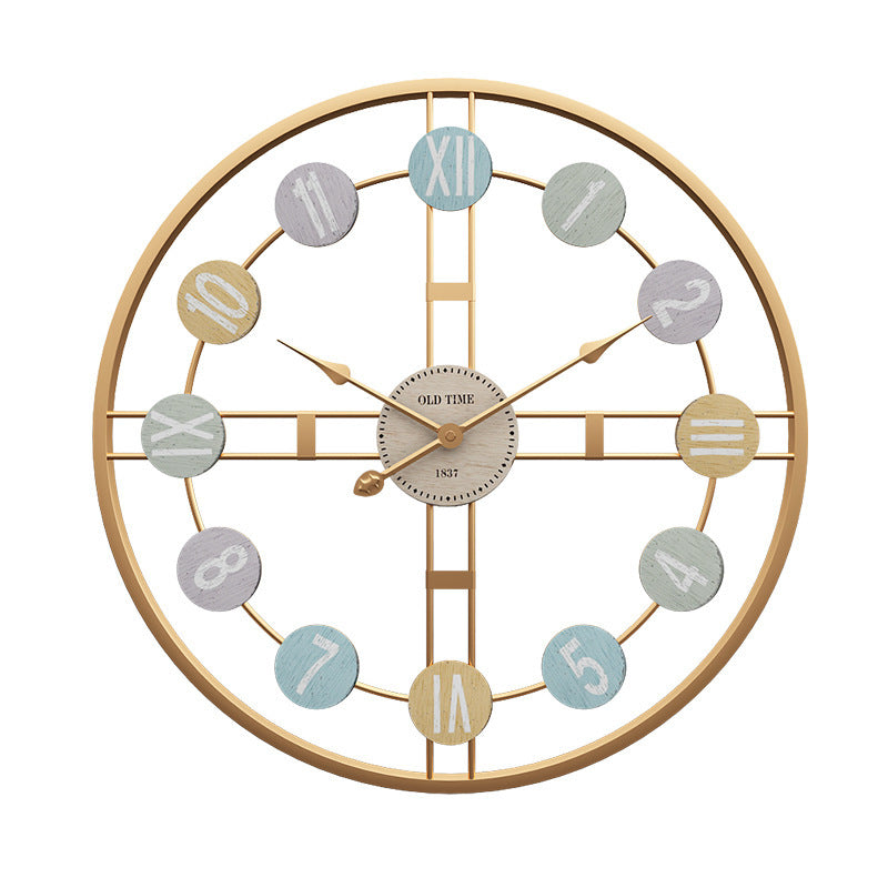 Iron Wall Clock Close-up
