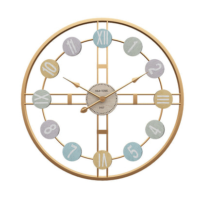 Iron Wall Clock Close-up