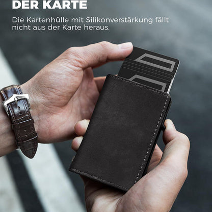 Elegant brown leather wallet for men