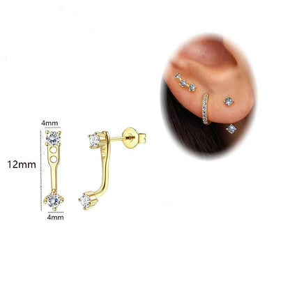 Elegant moon earrings for women