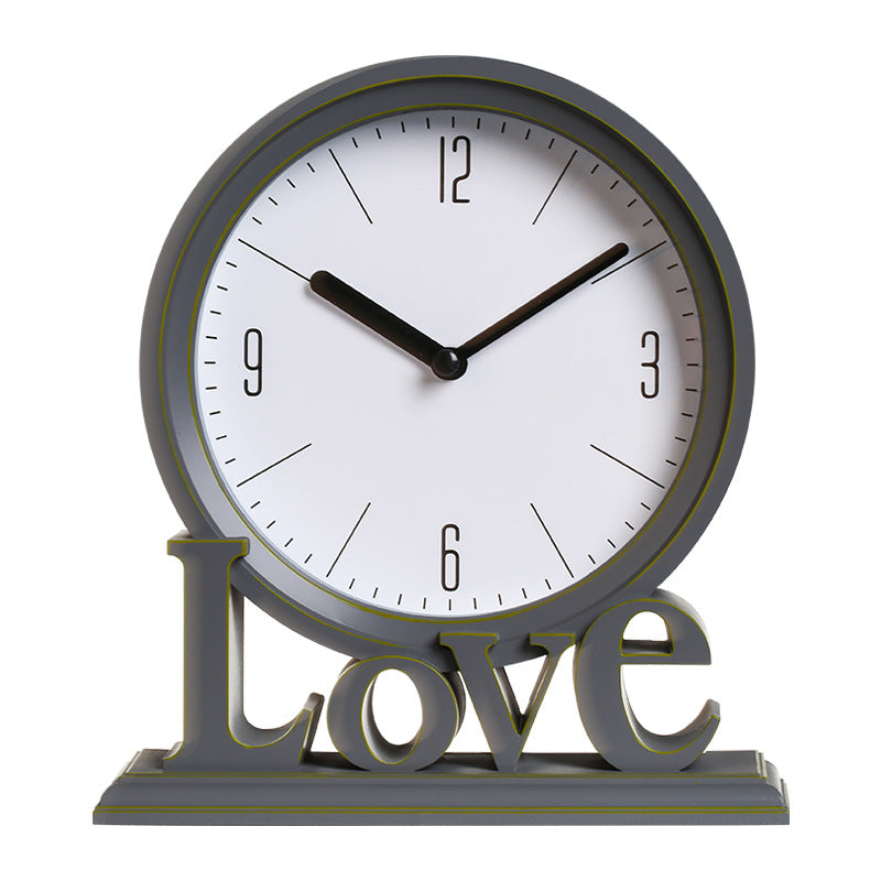 Elegant European Plastic Silent Creative Table Clock - Image 1