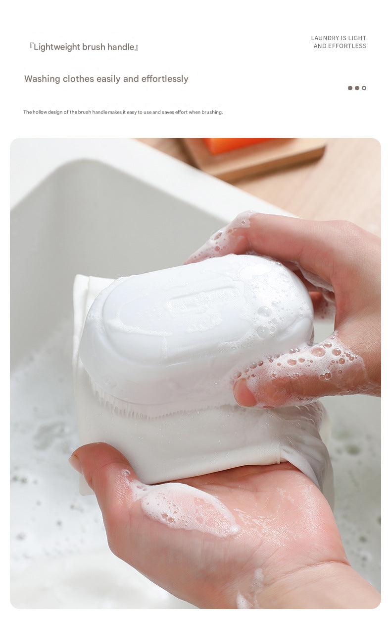 White laundry brush for collars and undergarments