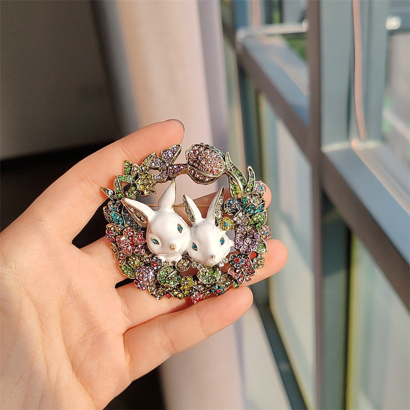 Charming Bunny Accessory on Jacket