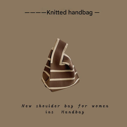 Knitted Tote Bag Side View