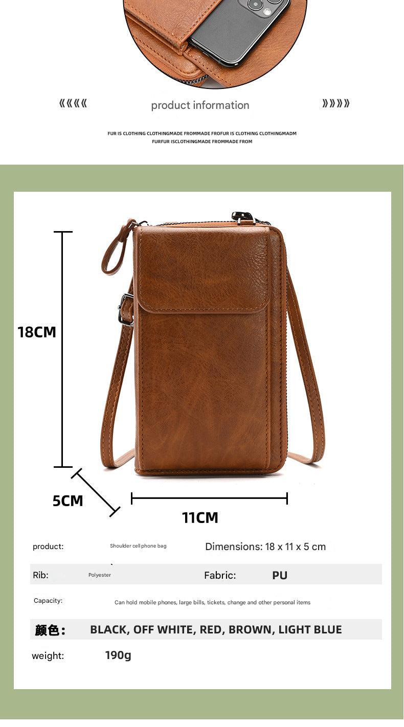 Women's crossbody wallet white