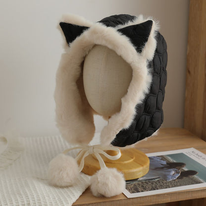 Cozy Fox Ear Plush Hat Image 4