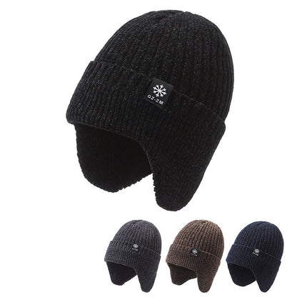 Chenille warm hat for winter protection
