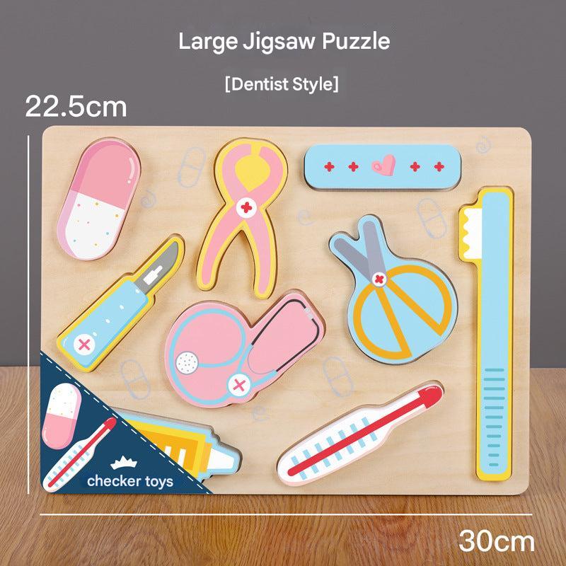 kids wooden puzzle pieces