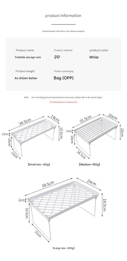 Multipurpose folding rack for home decor