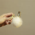Plush Metal Hair Claw*White Rabbit