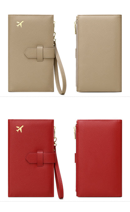 durable passport holder in black image 3