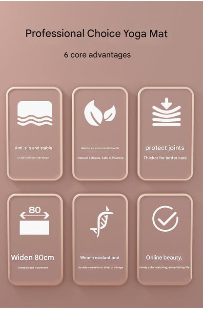 Non-slip TPE yoga mat for comfort