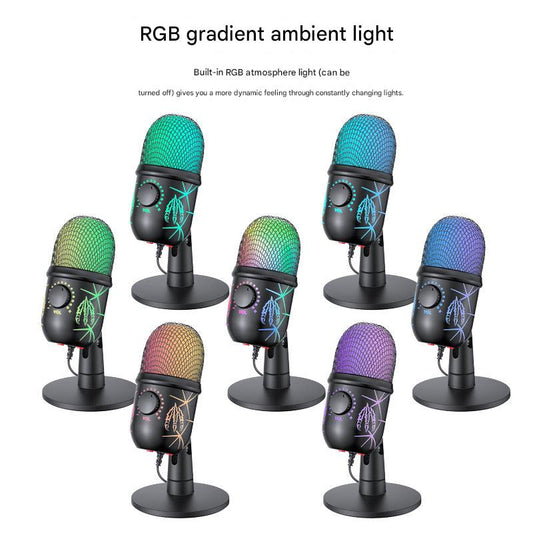 V5 RGB condenser microphone front view