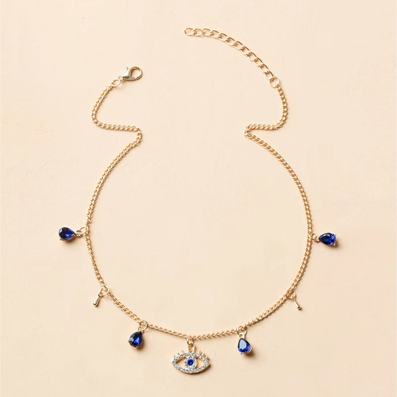 Gold-Plated Evil Eye Necklace Image 2