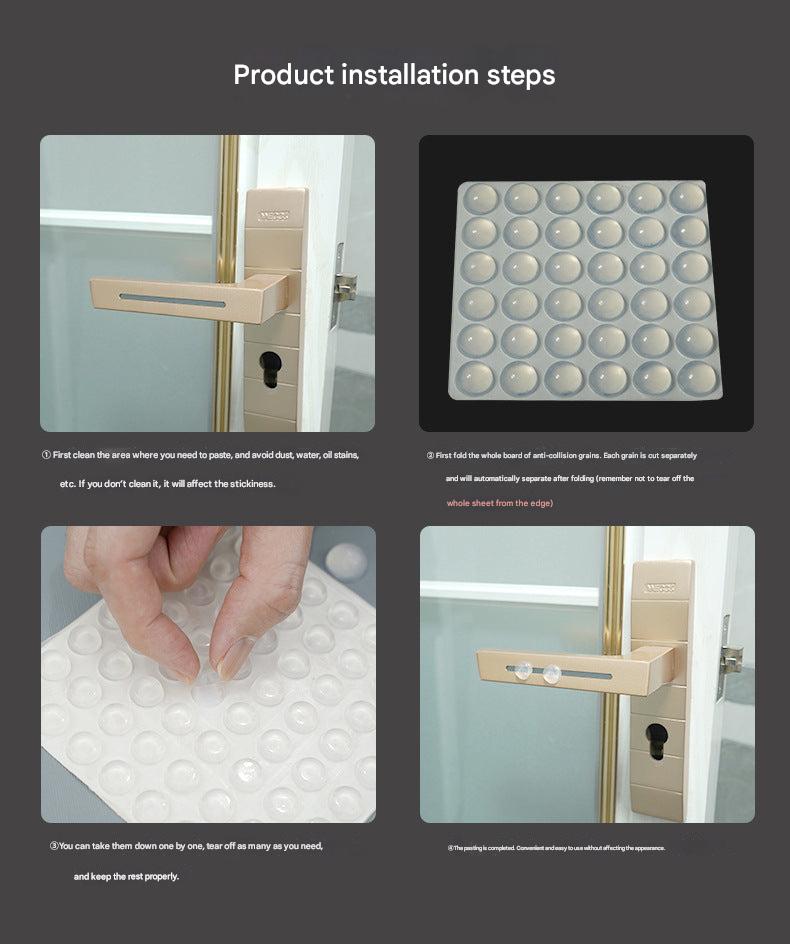 transparent silicone buffer pads for furniture image 1