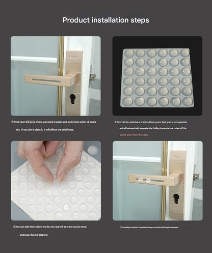 transparent silicone buffer pads for furniture image 1