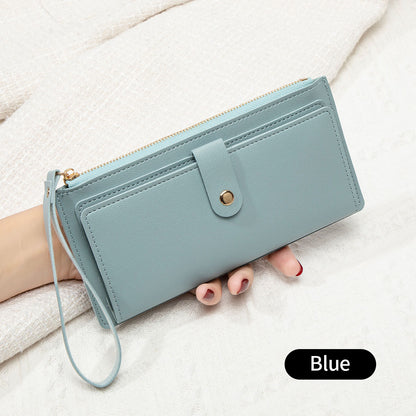 Zipper closure women's wallet with lightweight design