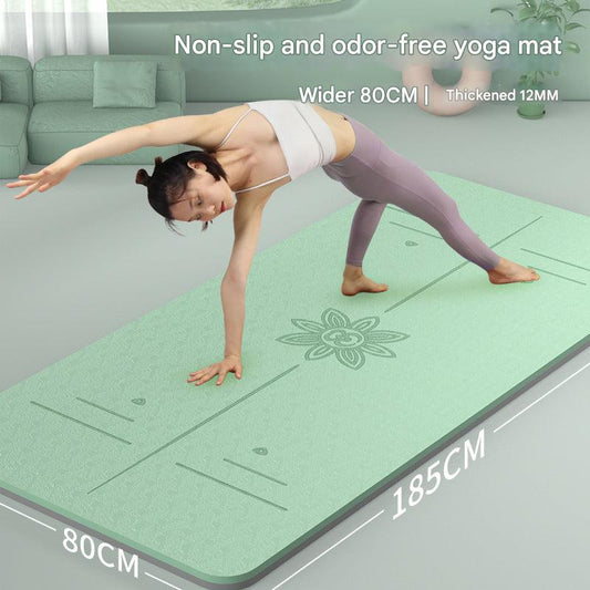 TPE Yoga Mat in Pink Color Image 6