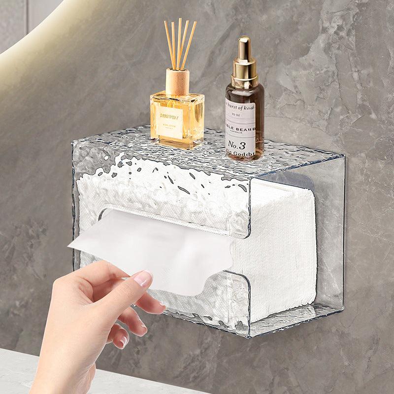 Durable plastic tissue box for kitchen