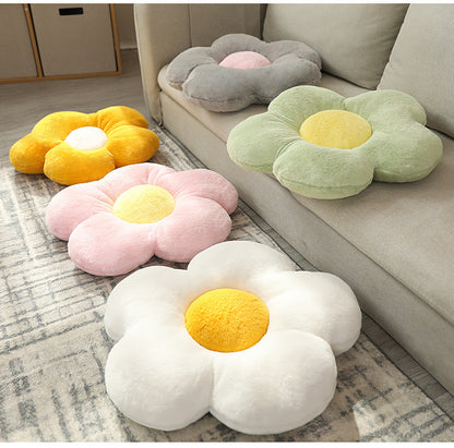 plush floral pillow