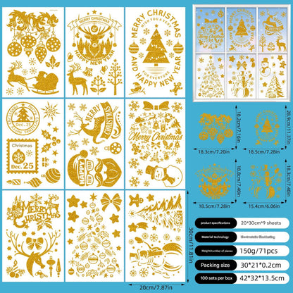 Vibrant Christmas designs for easy window decor