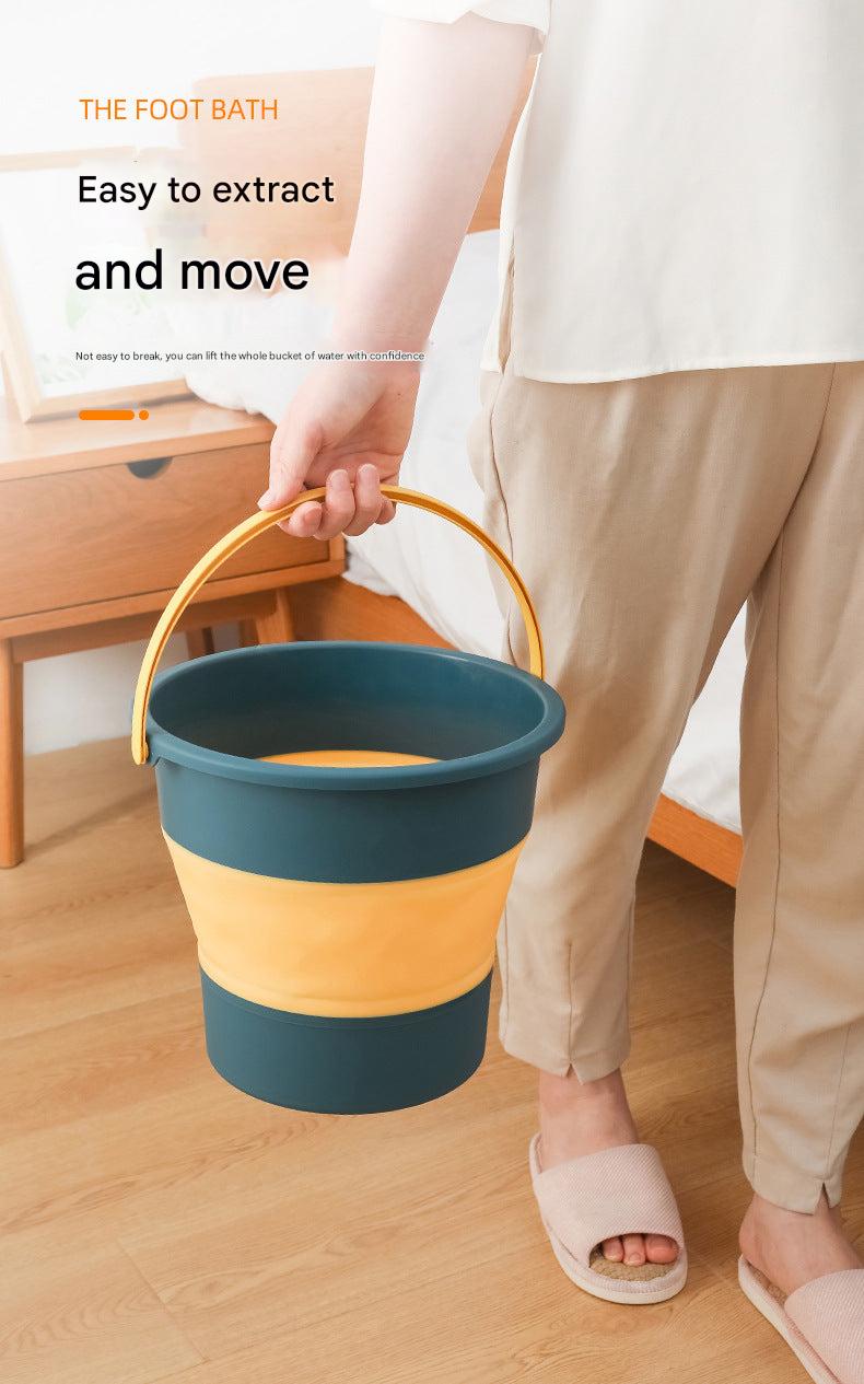Foldable Fishing Bucket Pink