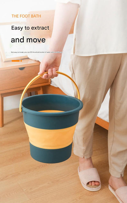 Foldable Fishing Bucket Pink