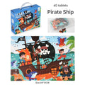 Color Set 13: New 60-piece Pirate Ship + Storage Bag (Pack of 2)