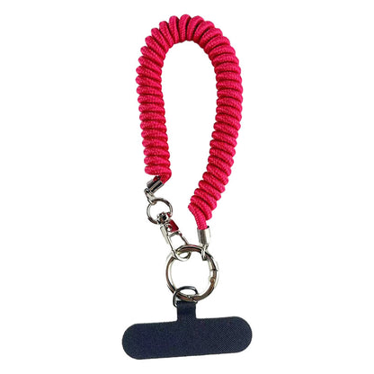 Close-up of nylon phone lanyard design