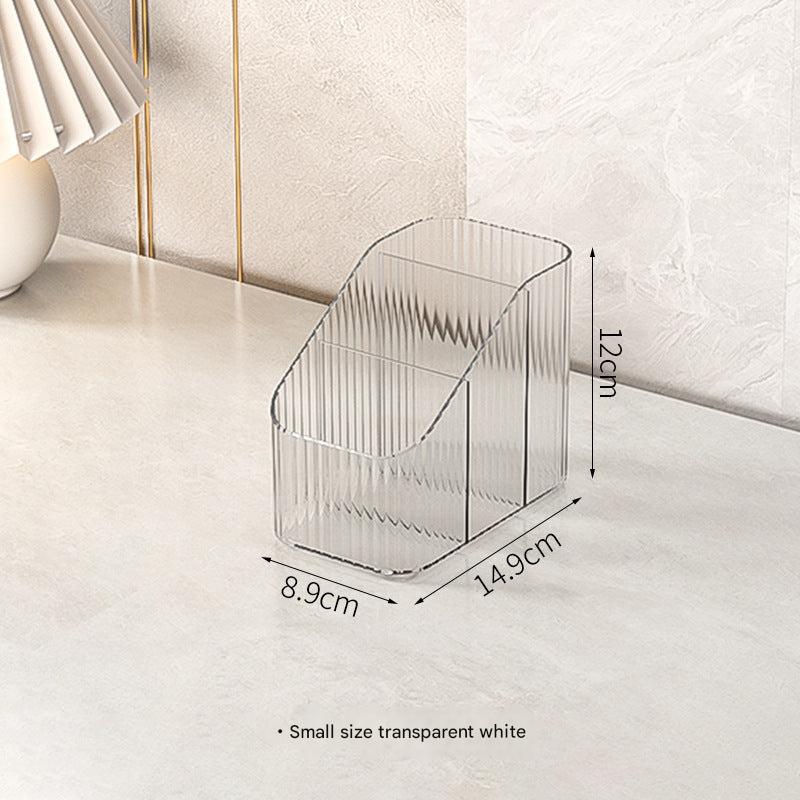 Durable makeup organizer in clear acrylic