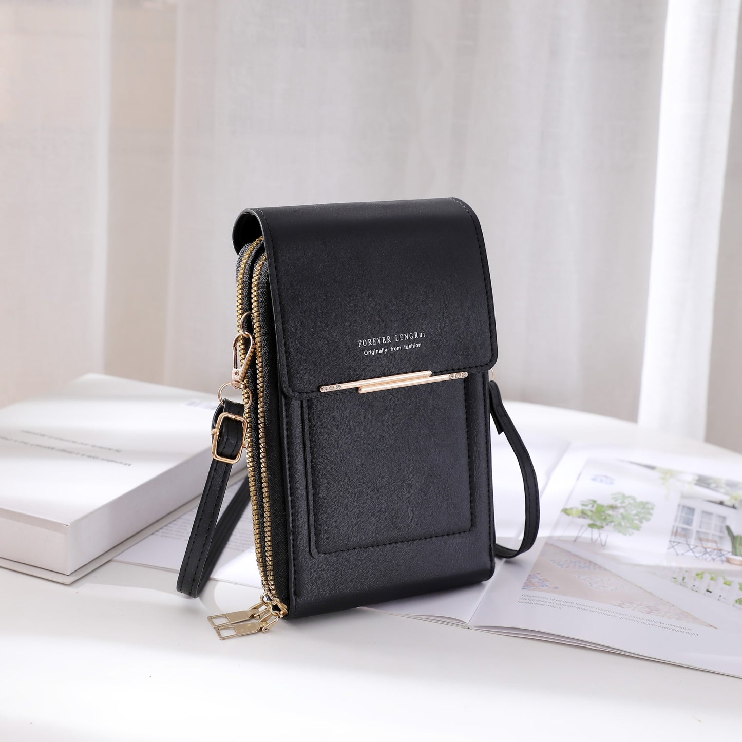 White women's stylish handbag