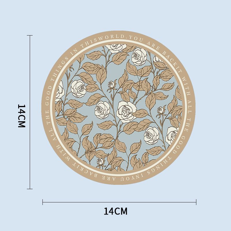 Waterproof round dining table mat