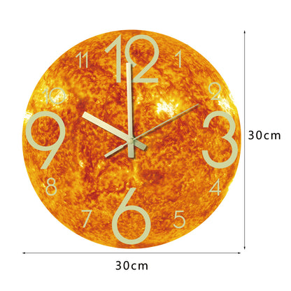 Luminous acrylic wall clock