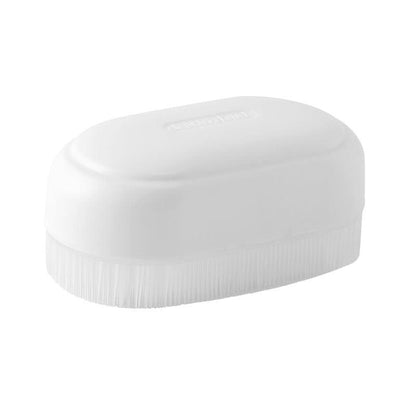 Compact laundry cleaning tool for shoe maintenance