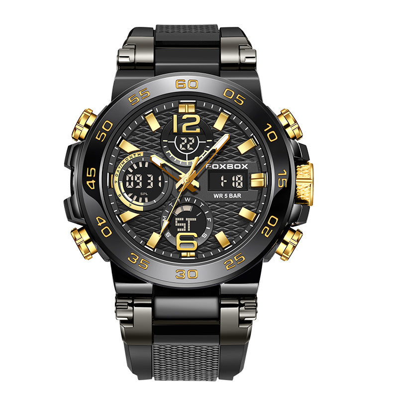Luminous features on men's wristwatch