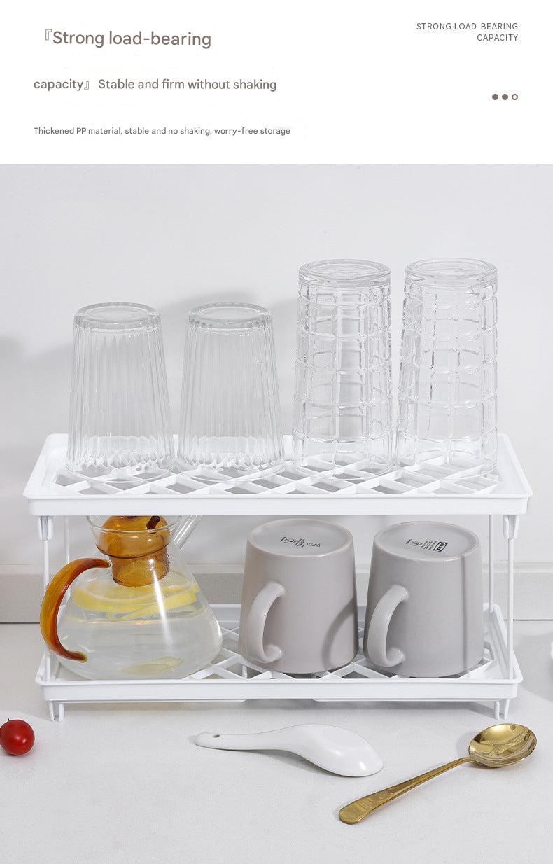 Collapsible storage rack for bathroom organization