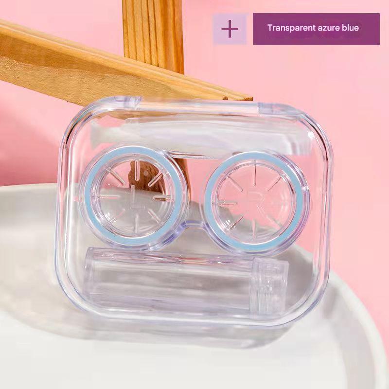 Durable plastic contact lens box for everyday use