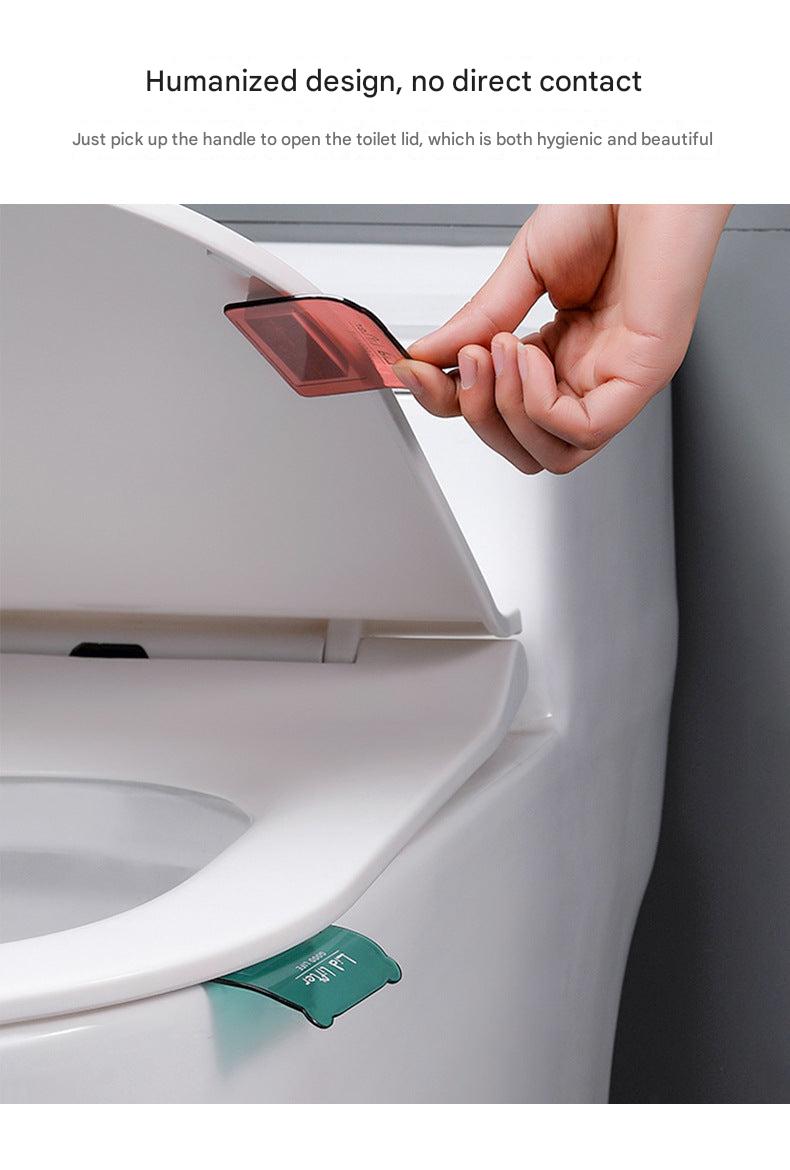 Toilet Lid Lifter in Transparent Blue