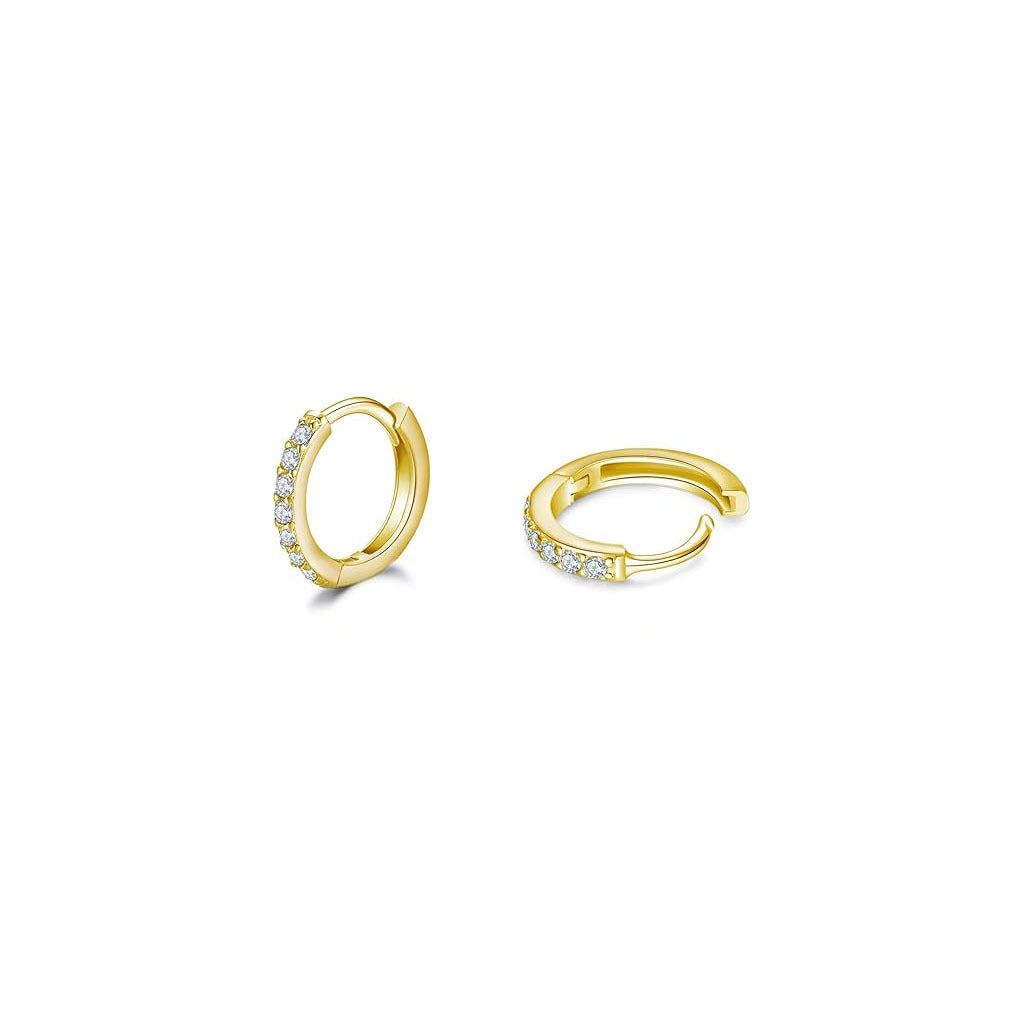 Stylish gold and silver earrings set