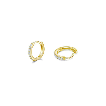 Stylish gold and silver earrings set