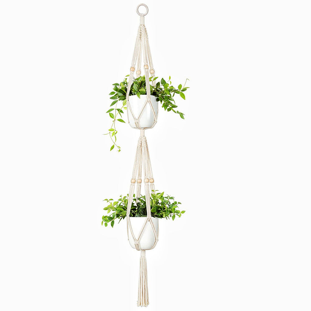 Beautiful cotton rope plant basket - image 8