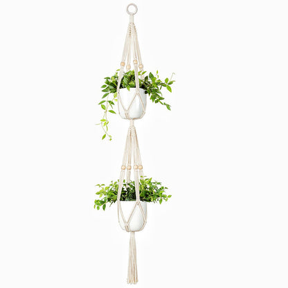 Beautiful cotton rope plant basket - image 8