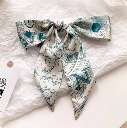 Geometric satin scarf perfect for gifts