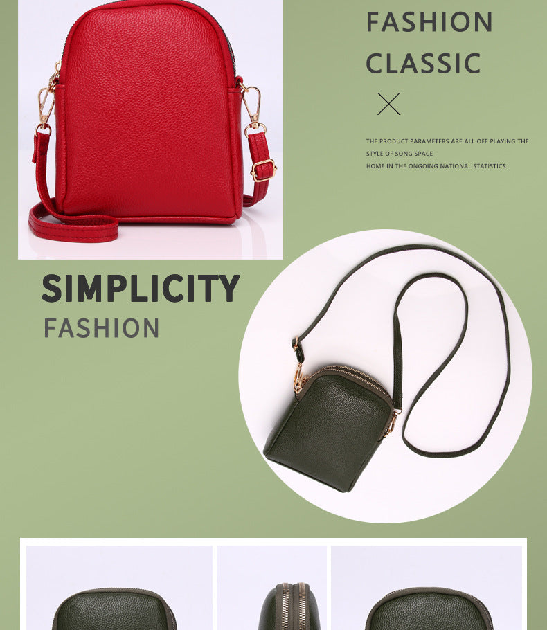 Chic Color-Block Mini Round Bag side view